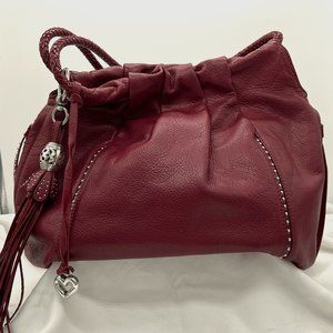 Deep Red Brighton Femme Fatale - Greta Garbo Leather Hobo